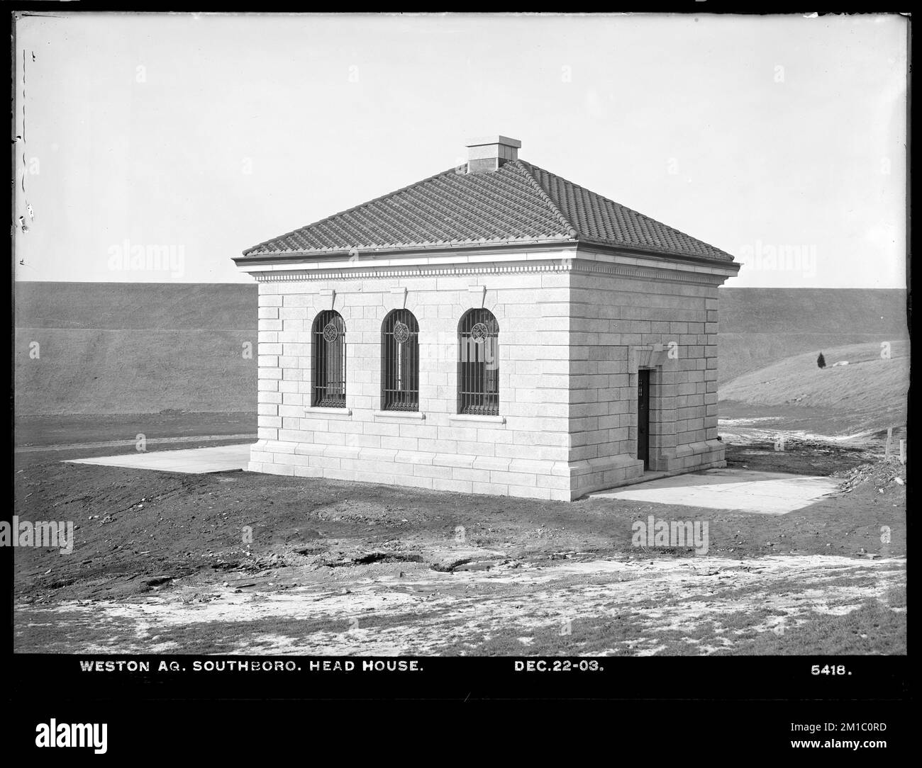 Weston Aqueduct, Headhouse, Southborough, Mass., Dec. 22, 1903