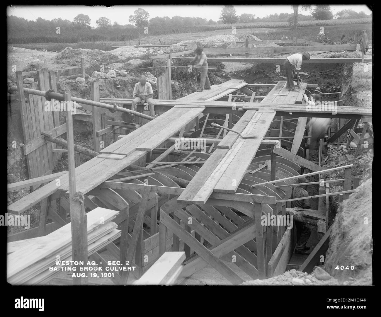 Weston Aqueduct, Section 2, Baiting Brook culvert, Framingham, Mass