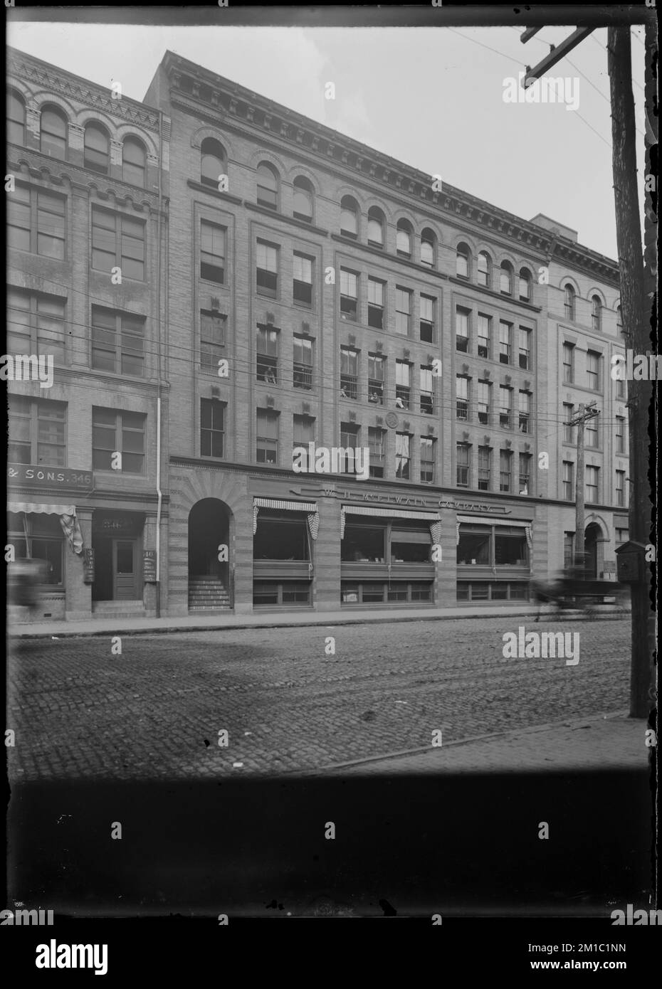 W.H. McElwain Co. , Industrial facilities, Shoe industry, Boston Wharf Company Collection Stock Photo
