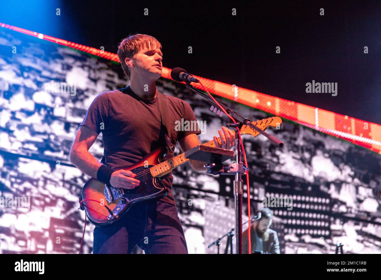 Inglewood, USA. 10th Dec, 2022. Ben Gibbard of Death Cab For Cutie during the KROQ Almost Acoustic Christmas at Kia Forum on December 10, 2022, in Inglewood, California (Photo by Daniel DeSlover/Sipa USA) Credit: Sipa USA/Alamy Live News Stock Photo
