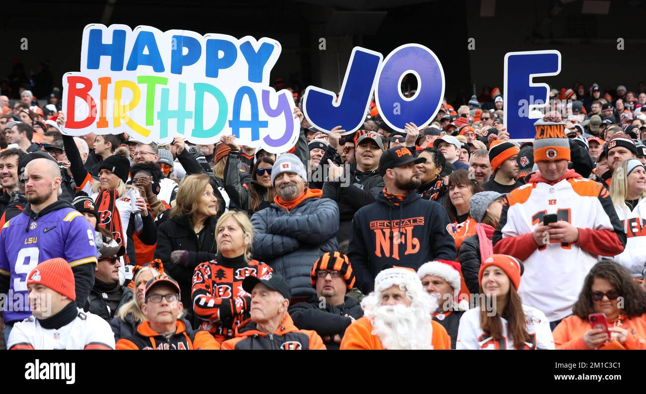 Cincinnati, United States. 11th Dec, 2022. Cincinnati Bengals fans show their support for their team before the game against the Cleveland Browns at Paycor Stadium on Sunday, December 11, 2022 in Cincinnati. Ohio Photo by John Sommers II/UPI Credit: UPI/Alamy Live News Stock Photo