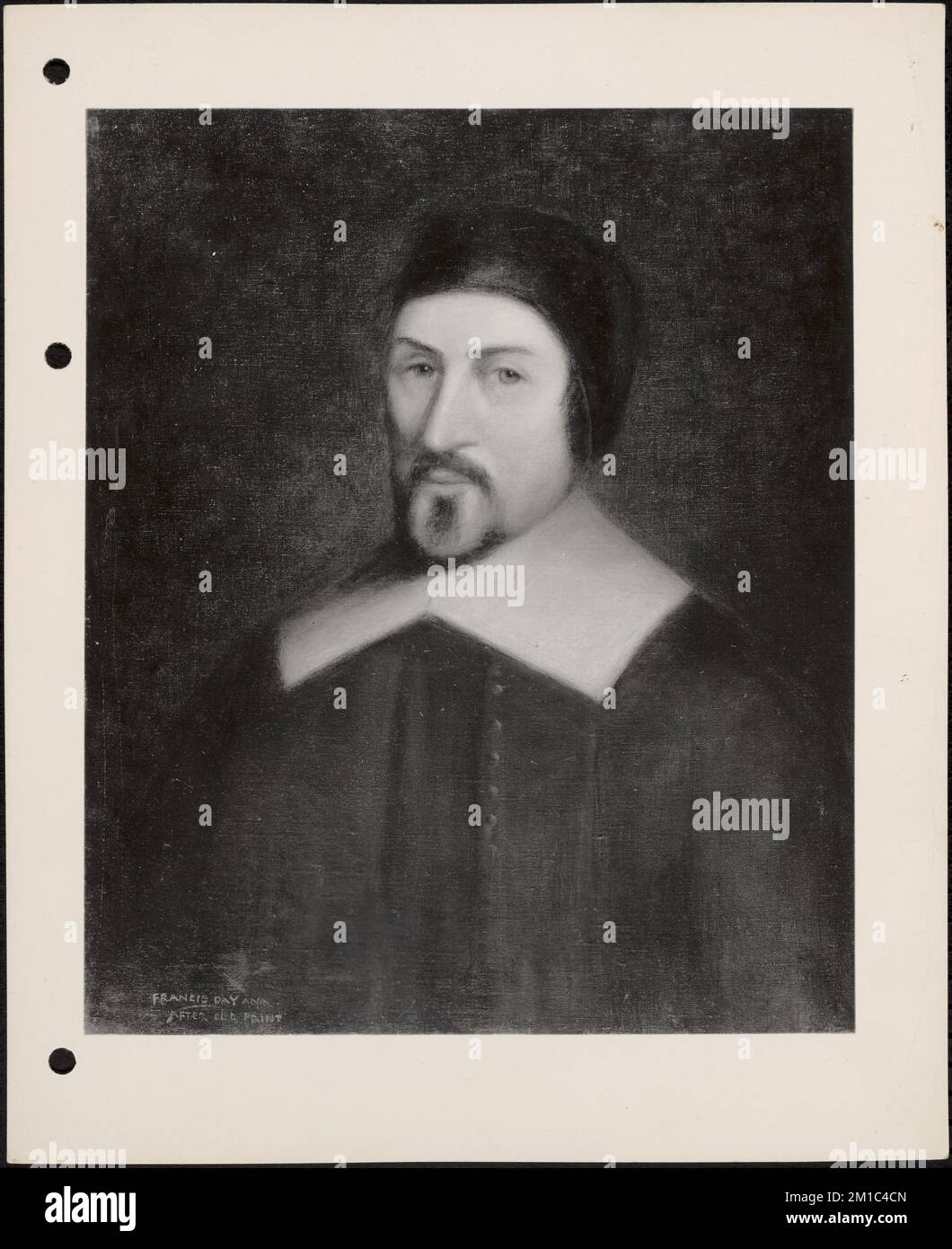 William Pynchon , Colonists, Pynchon, William, 1590-1662. The Massachusetts WPA Federal Art Project Photograph Collection Stock Photo