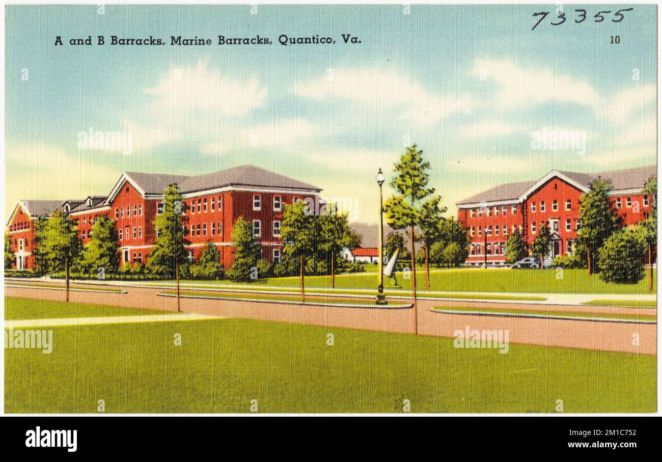 A and B barracks, Marine Barracks, Quantico, Va. , Military facilities