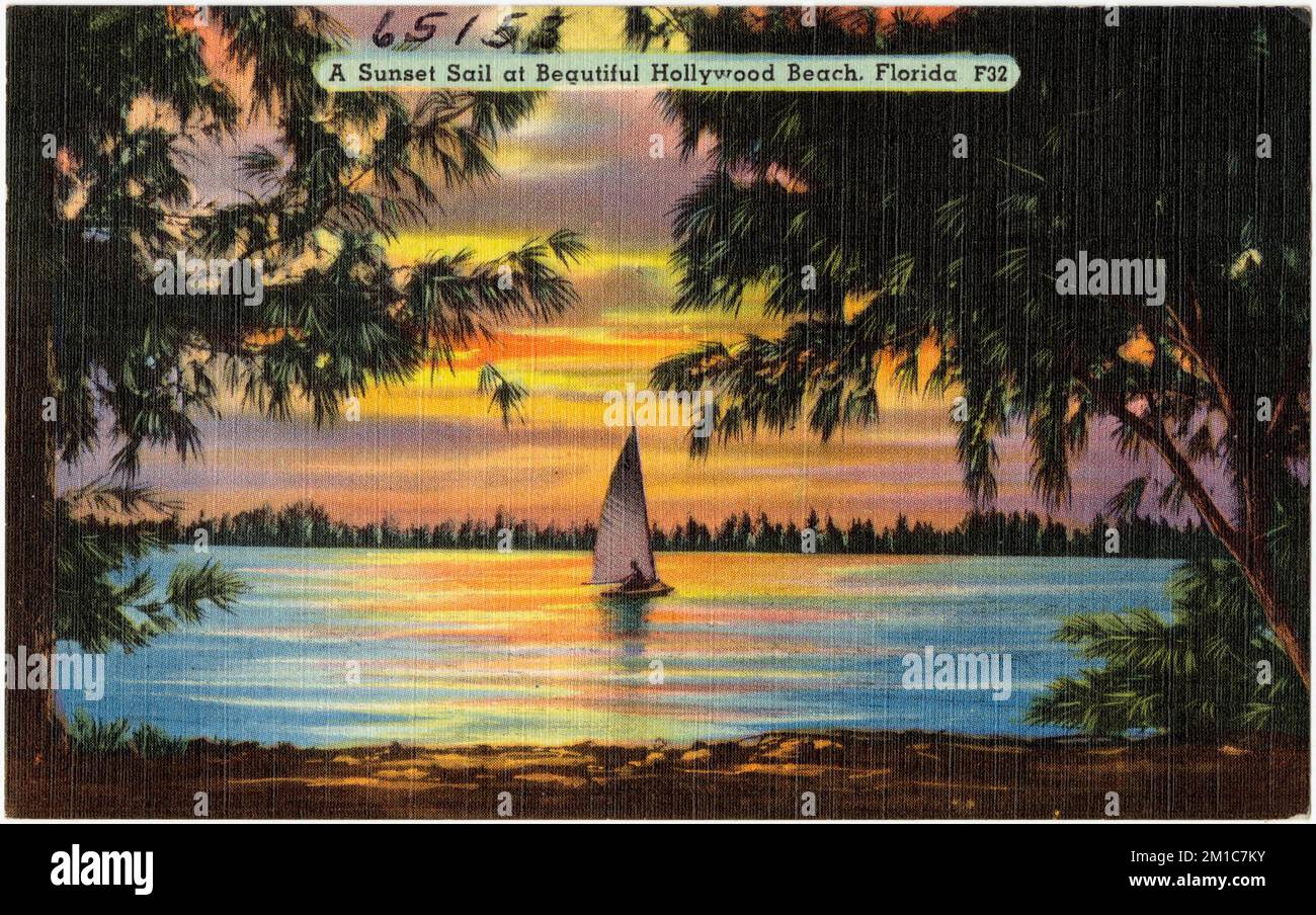 A sunset sail at beautiful Hollywood Beach, Florida , Beaches, Boats