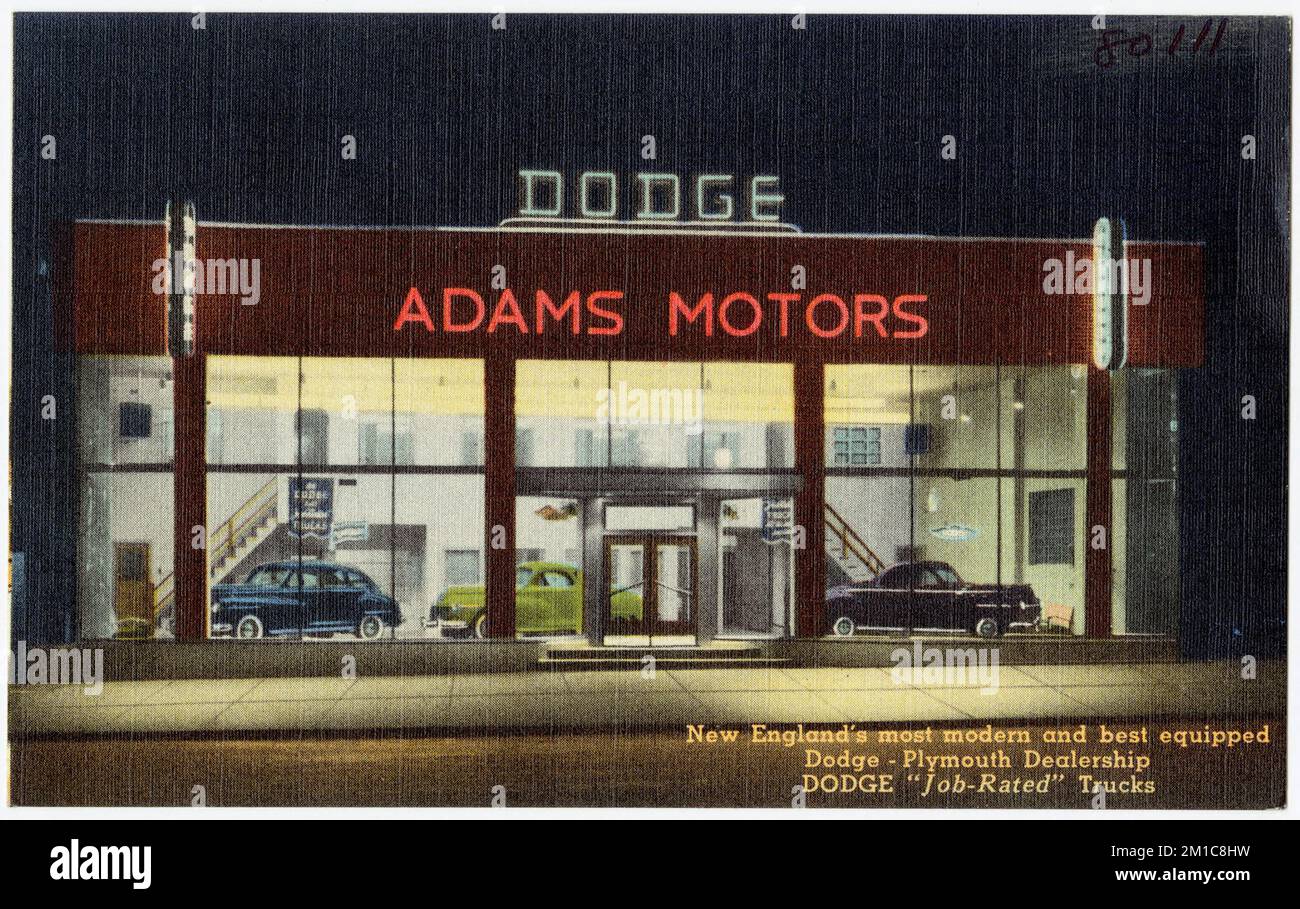 Adams Motors. New England’s most modern and best equipped Dodge