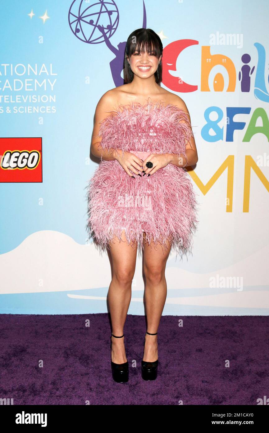 December 11, 2022, Los Angeles, CA, USA: LOS ANGELES - DEC 11:  Peyton Elizabeth Lee at the 2022 Childrens and Family Emmy Awards - Arrivals at Ebell Theater on December 11, 2022 in Los Angeles, CA (Credit Image: © Kay Blake/ZUMA Press Wire) Stock Photo