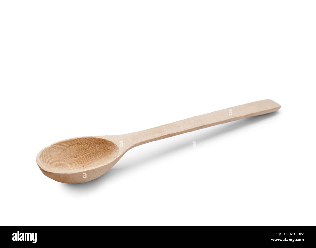 Wooden spoon isolated on white background Stock Photo - Alamy