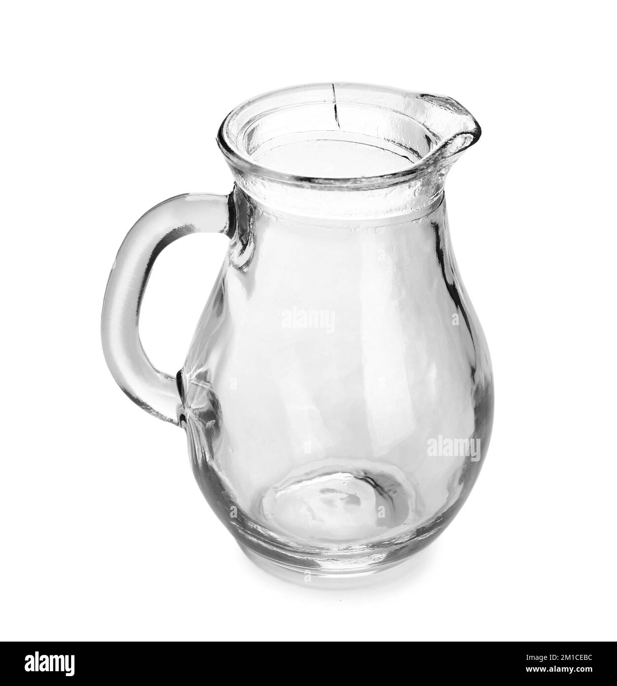 Glass jug isolated on white background Stock Photo Alamy