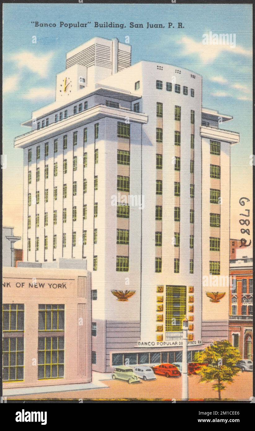 P R. Banks 'Banco Popular' building, San Juan, P. R. , Banks, Office buildings ...