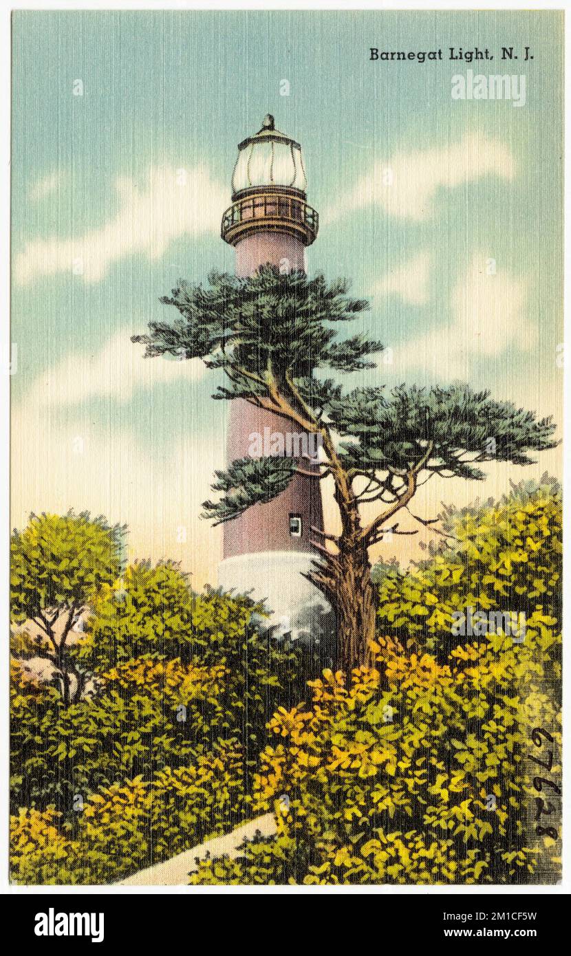 Barnegat Light, N. J. , Lighthouses, Tichnor Brothers Collection
