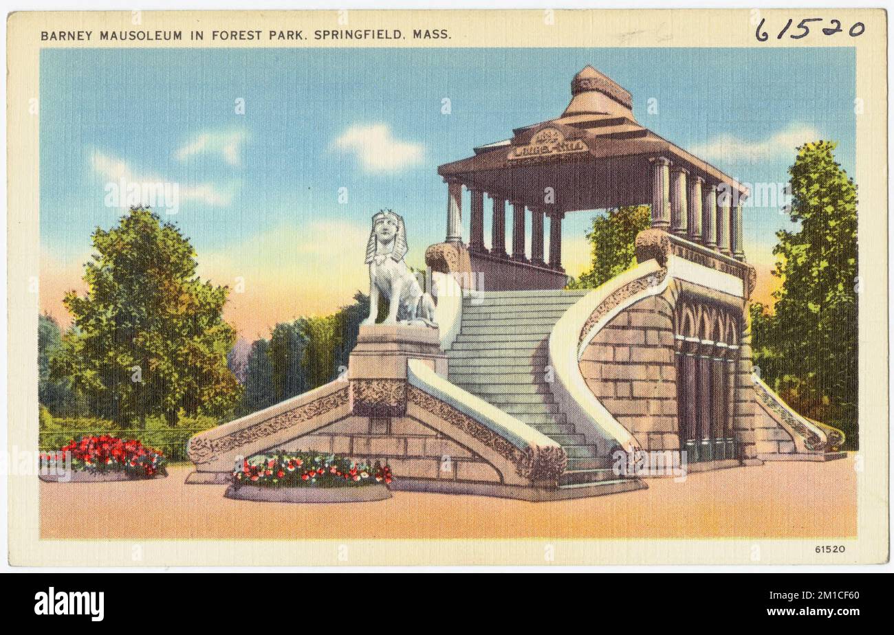 Barney Mausoleum in Forest Park, Springfield, Mass. , Tombs ...