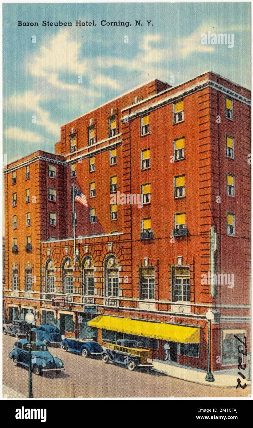 Baron Steuben Hotel, Corning, N. Y. , Hotels, Tichnor Brothers