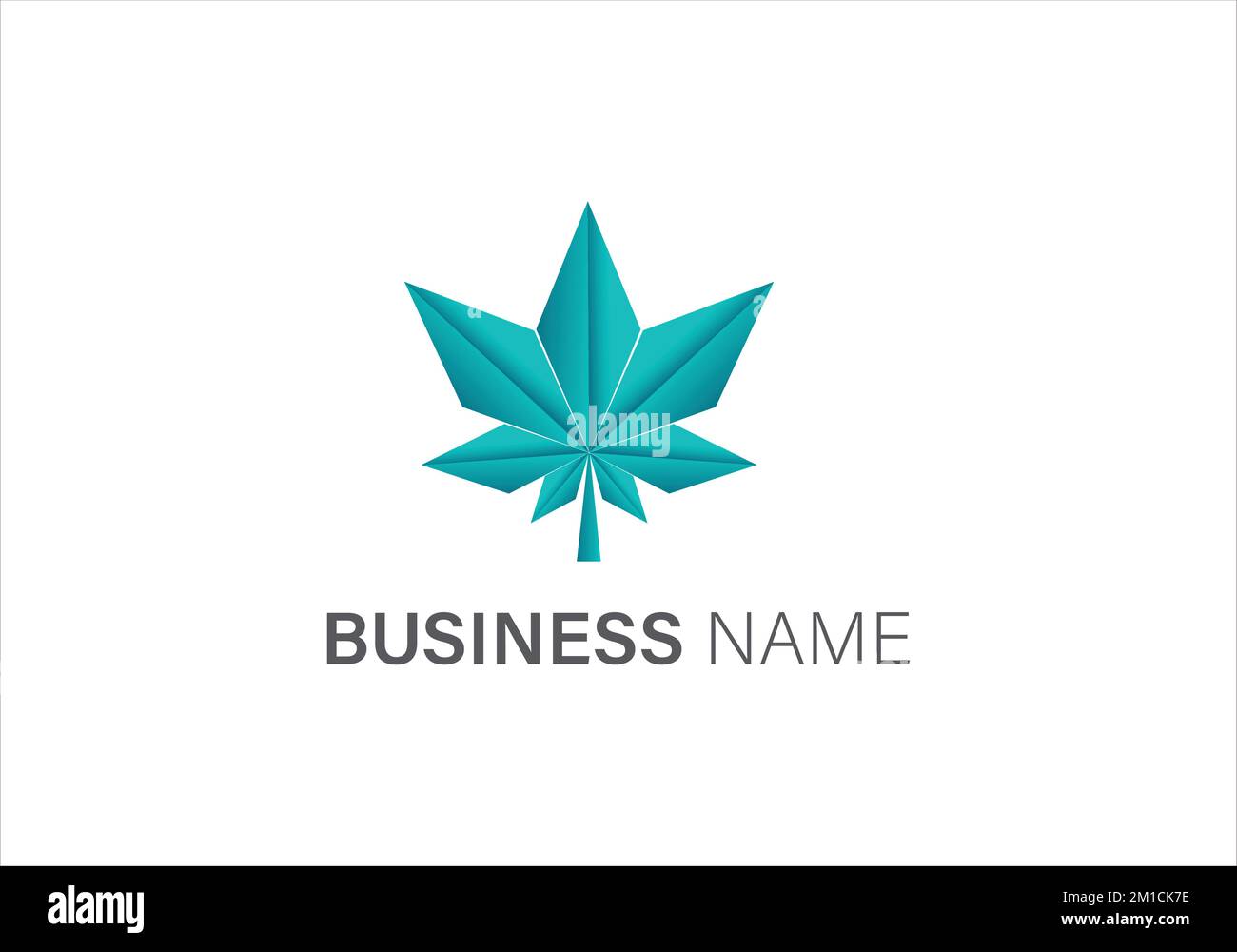 leaf growth logo design Stock Vector