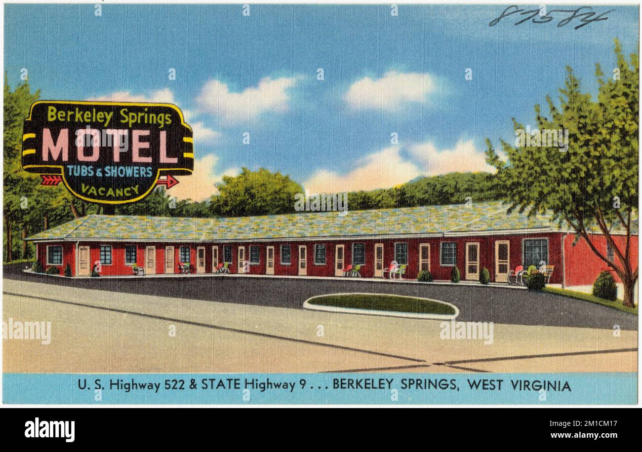 Berkeley Springs Motel, U.S. Highway 522 & State Highway 9... Berkeley