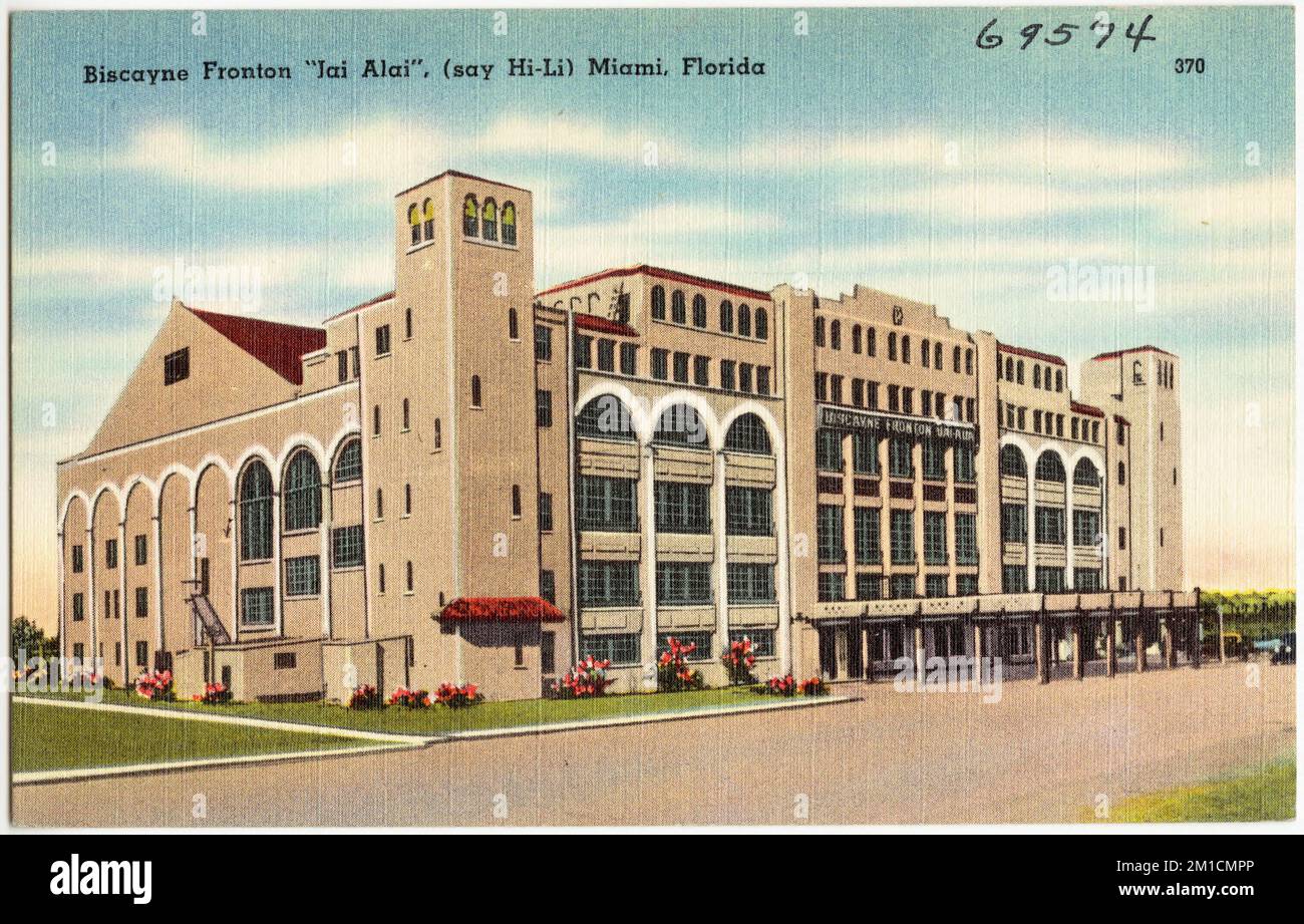 Biscayne fronton jai alai hi-res stock photography and images - Alamy