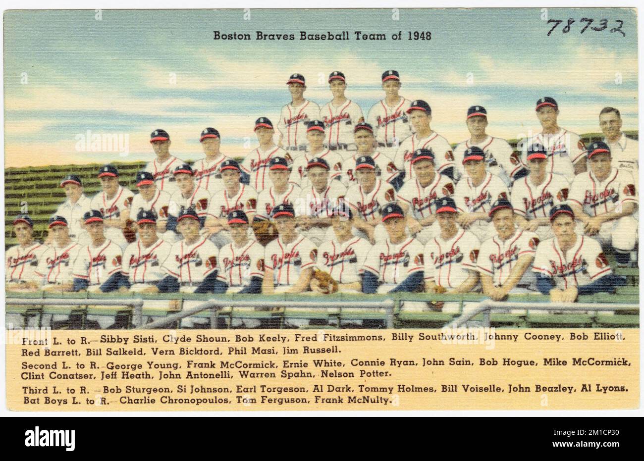 Boston Braves Baseball Team of 1948 , Baseball players, Boston Braves