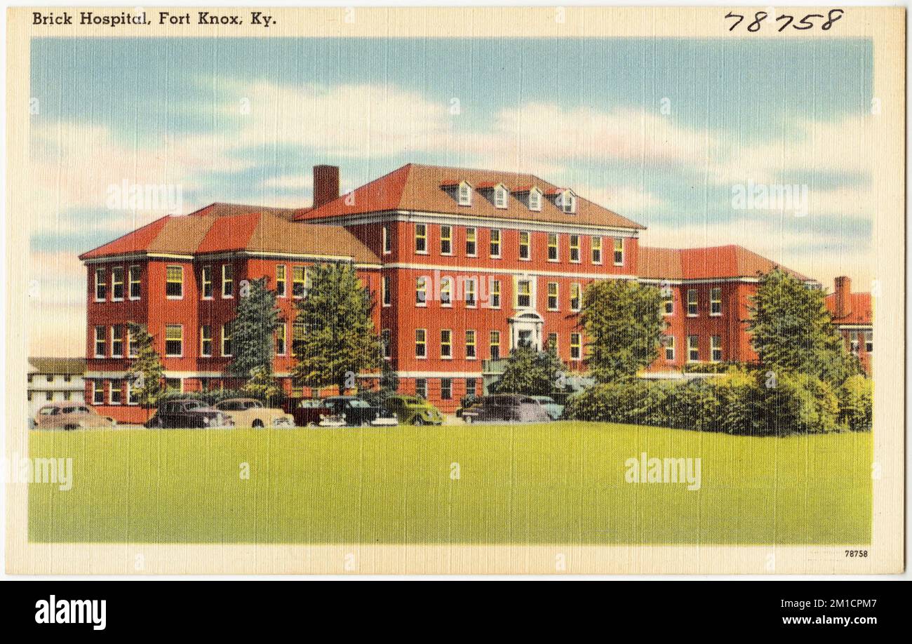 Brick Hospital, Fort Knox, Ky. , Military facilities, Tichnor Brothers
