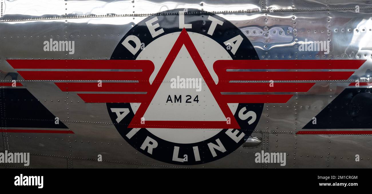 An old Delta Air Lines logo used from 1934 to 1935 Stock Photo