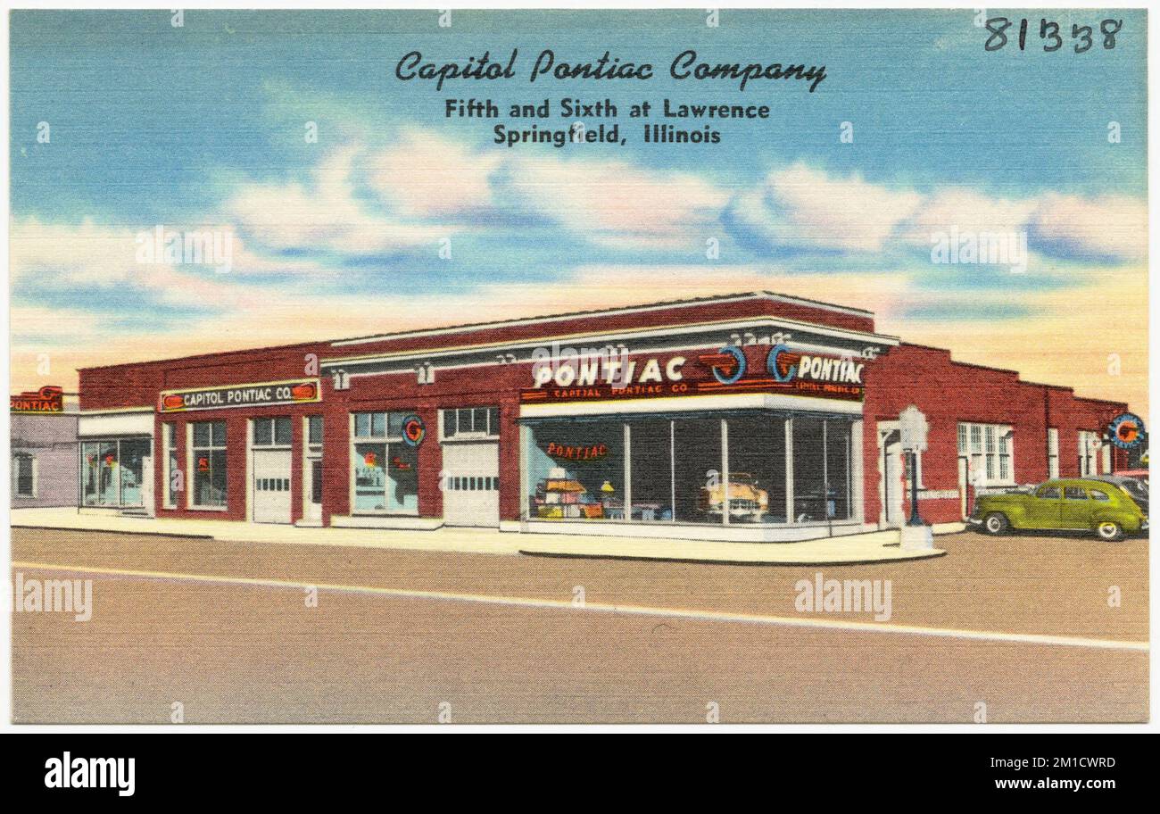 Capitol Pontiac Company, Fifth and Sixth at Lawrence, Springfield