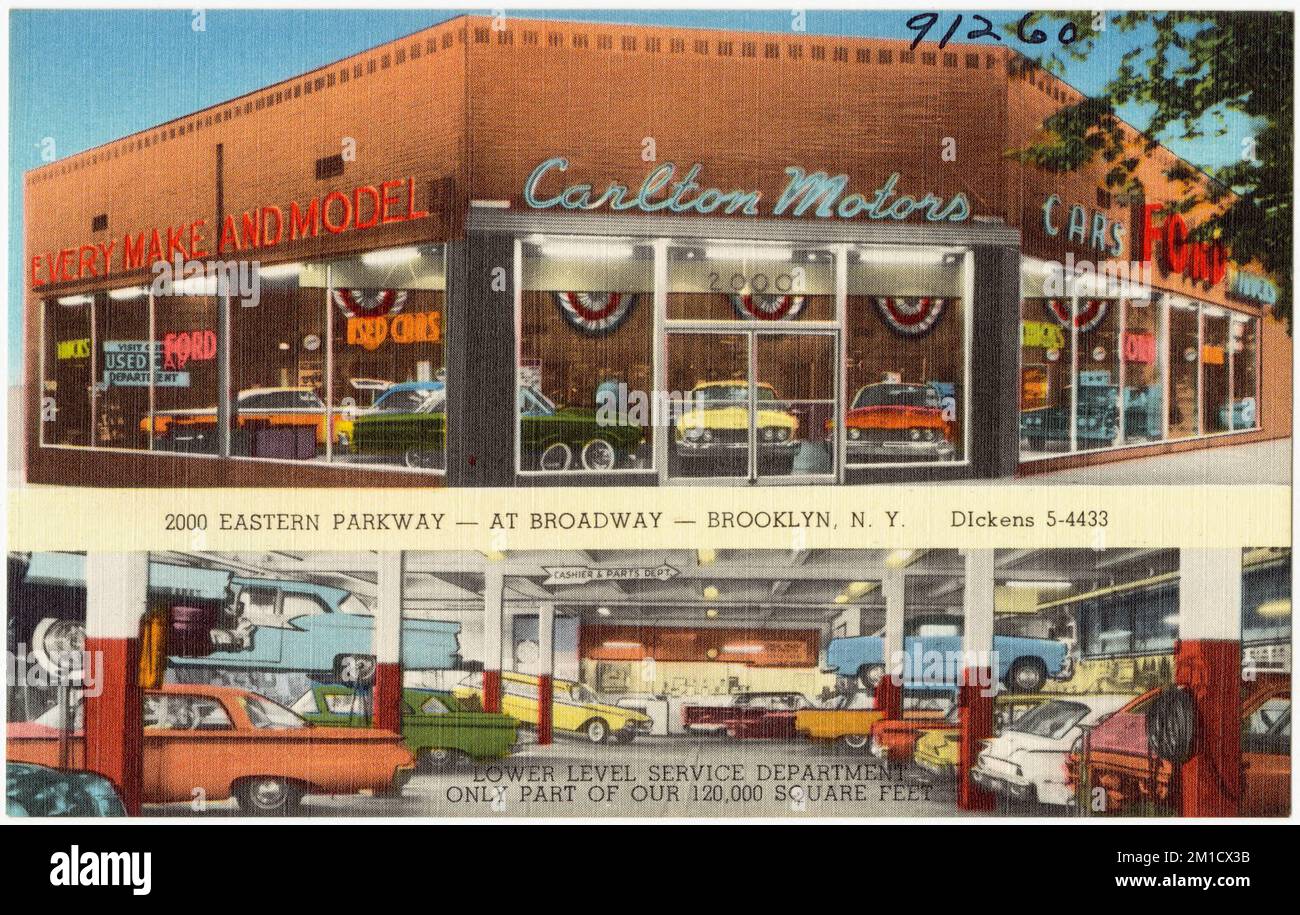 Carlton Motors. 2000 Eastern Parkway at Broadway Brooklyn, N. Y