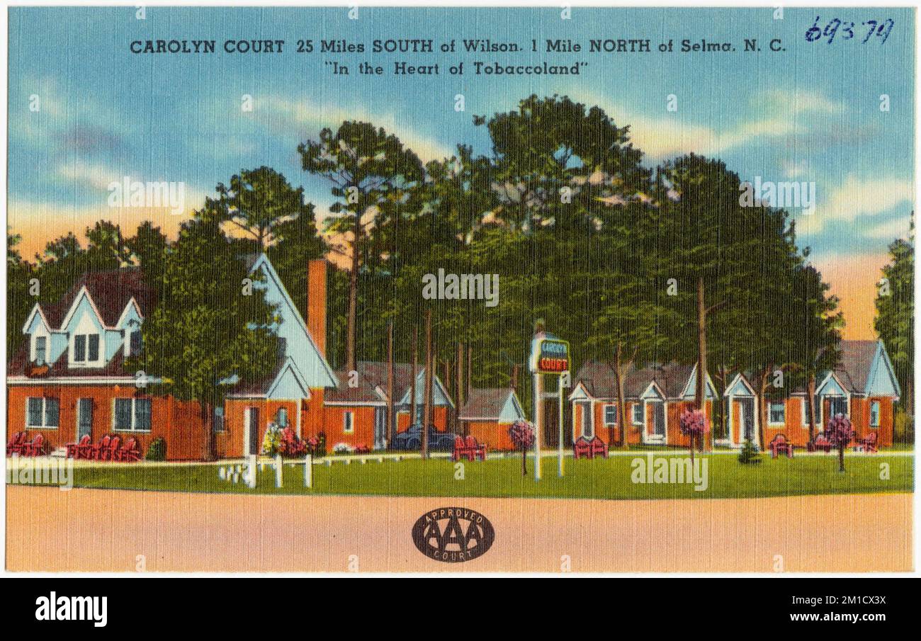 Carolyn Court, 25 miles south of Wilson. 1 mile north of Selma, N .C