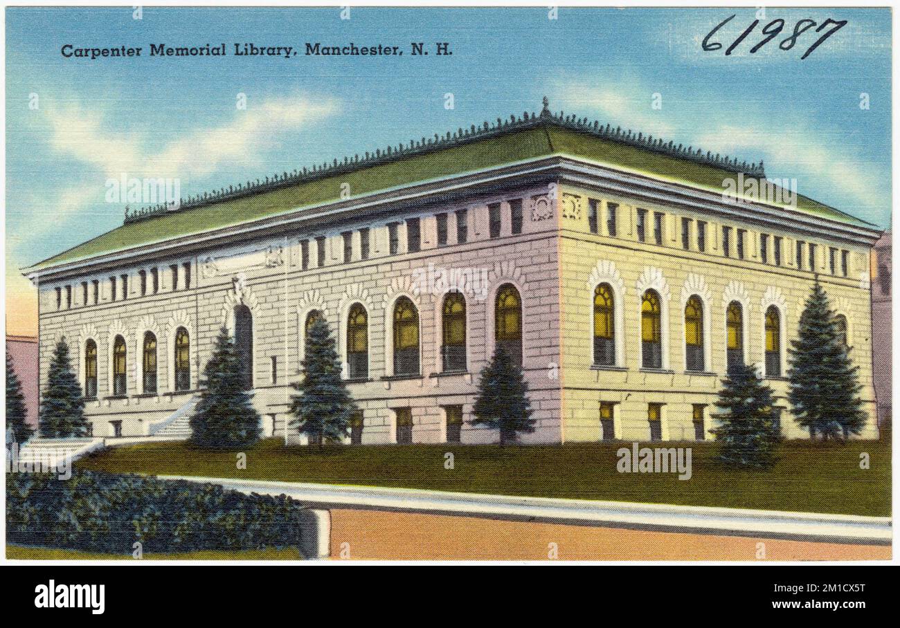 Carpenter Memorial Library, Manchester, N.H. , Public libraries, Tichnor Brothers Collection