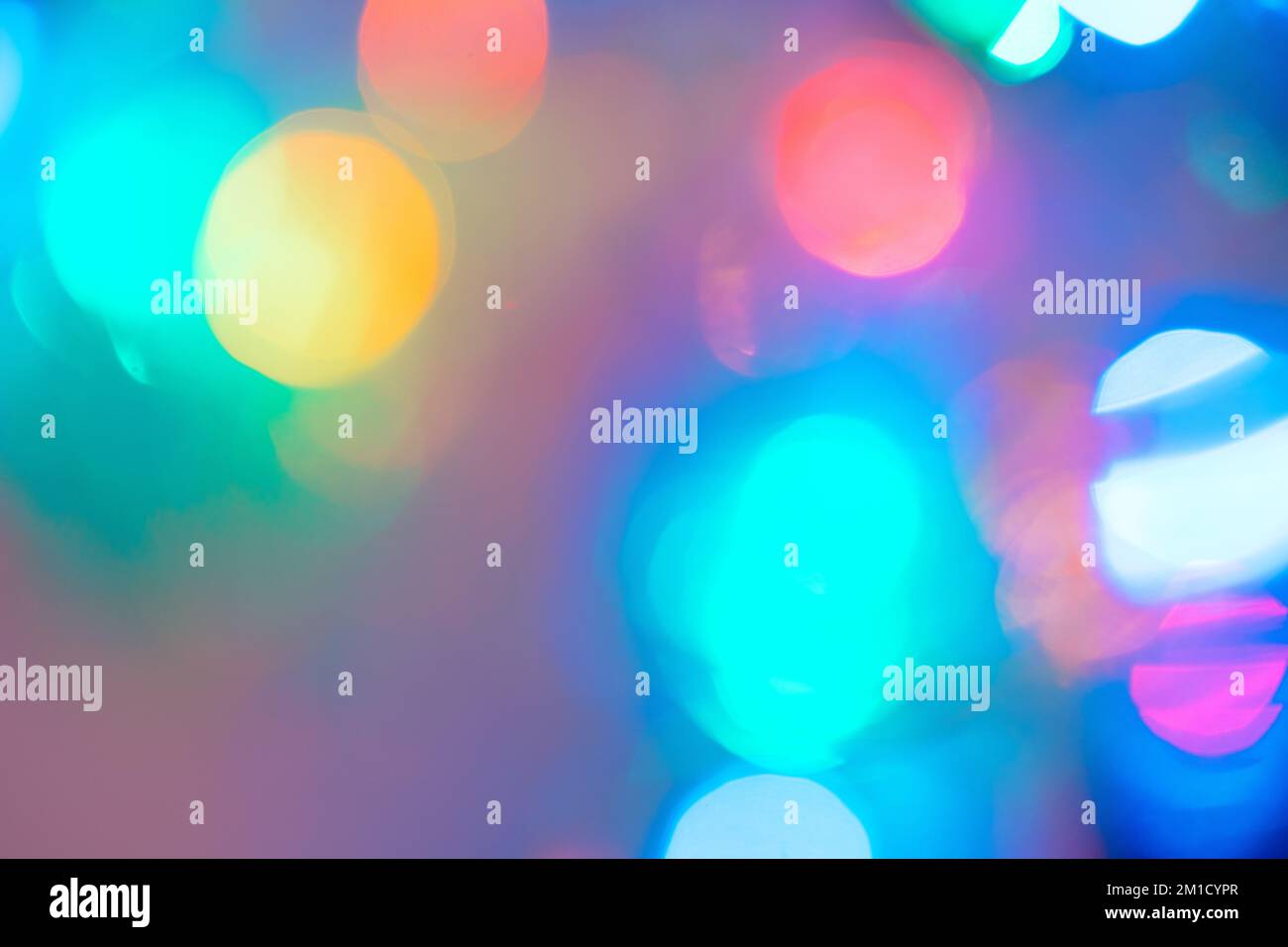 Abstract blue bokeh lights texture on black background Stock Photo - Alamy