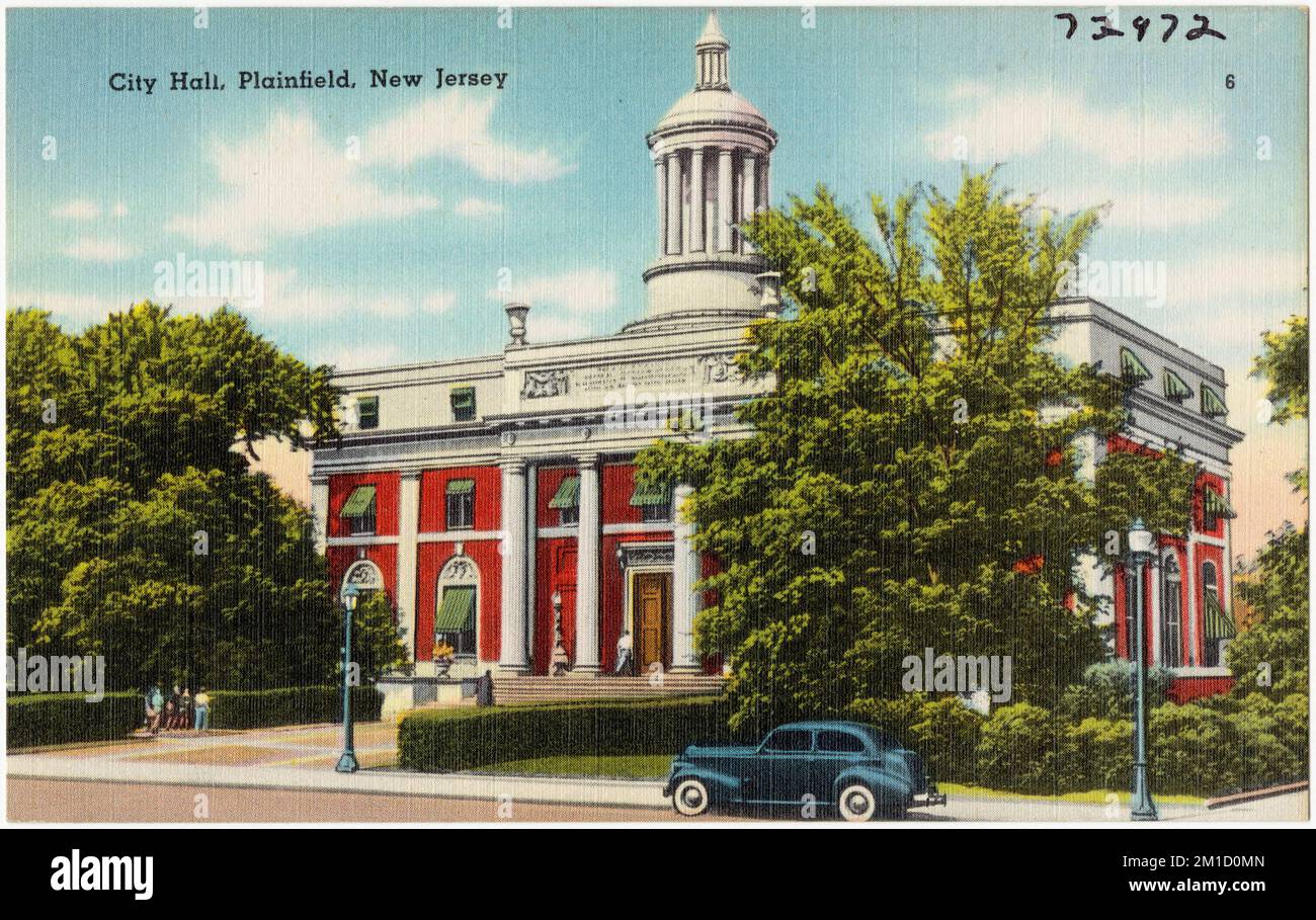 City hall, Plainfield, New Jersey , City & town halls, Tichnor Brothers
