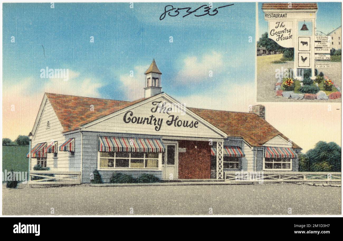 The Country House , Restaurants, Tichnor Brothers Collection, postcards