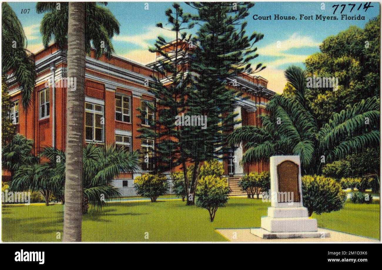 Court house Fort Myers Florida Courthouses Tichnor Brothers Court house Fort Myers Florida Courthouses Tichnor Brothers