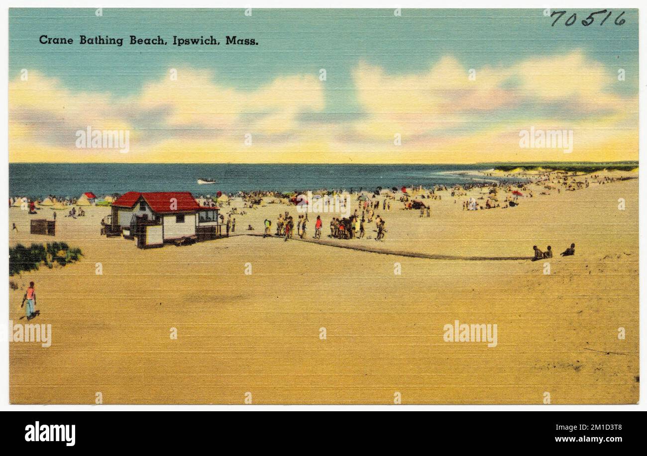 Crane Bathing Beach, Ipswich, Mass. , Beaches, Tichnor Brothers