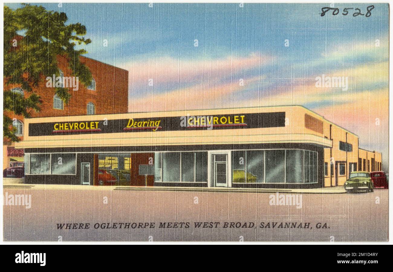 Dearing Chevrolet where Oglethorpe meets West Broad, Savannah, Ga