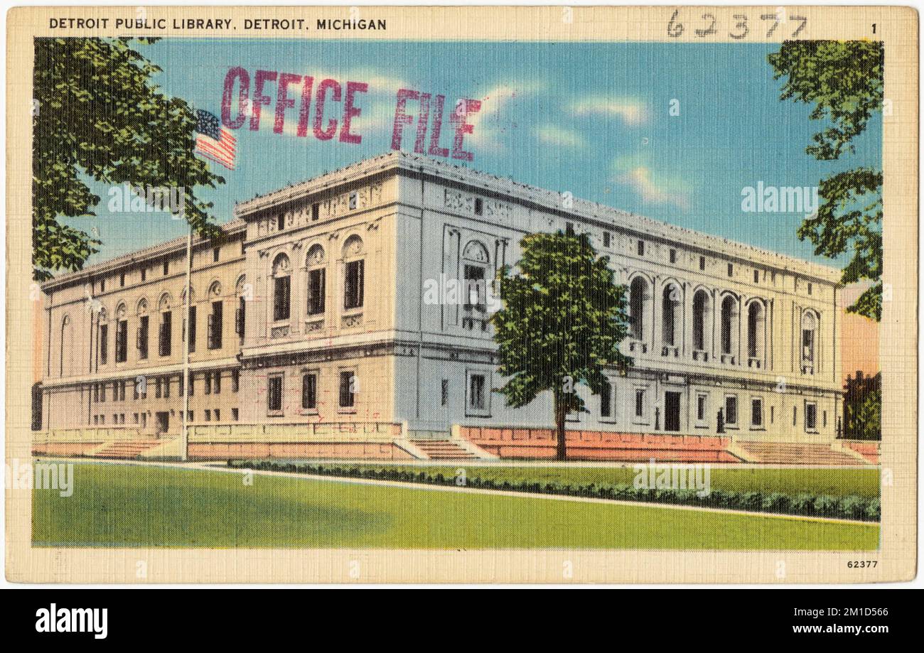 Detroit Public Library, Detroit, Michigan , Public libraries, Tichnor