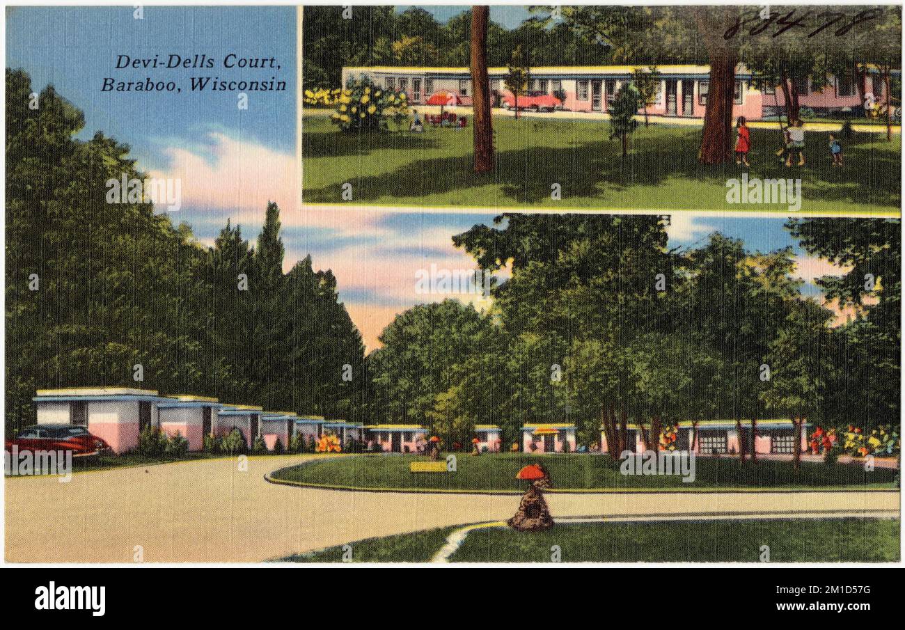 Devi-Dells Court, Baraboo, Wisconsin , Motels, Tichnor Brothers