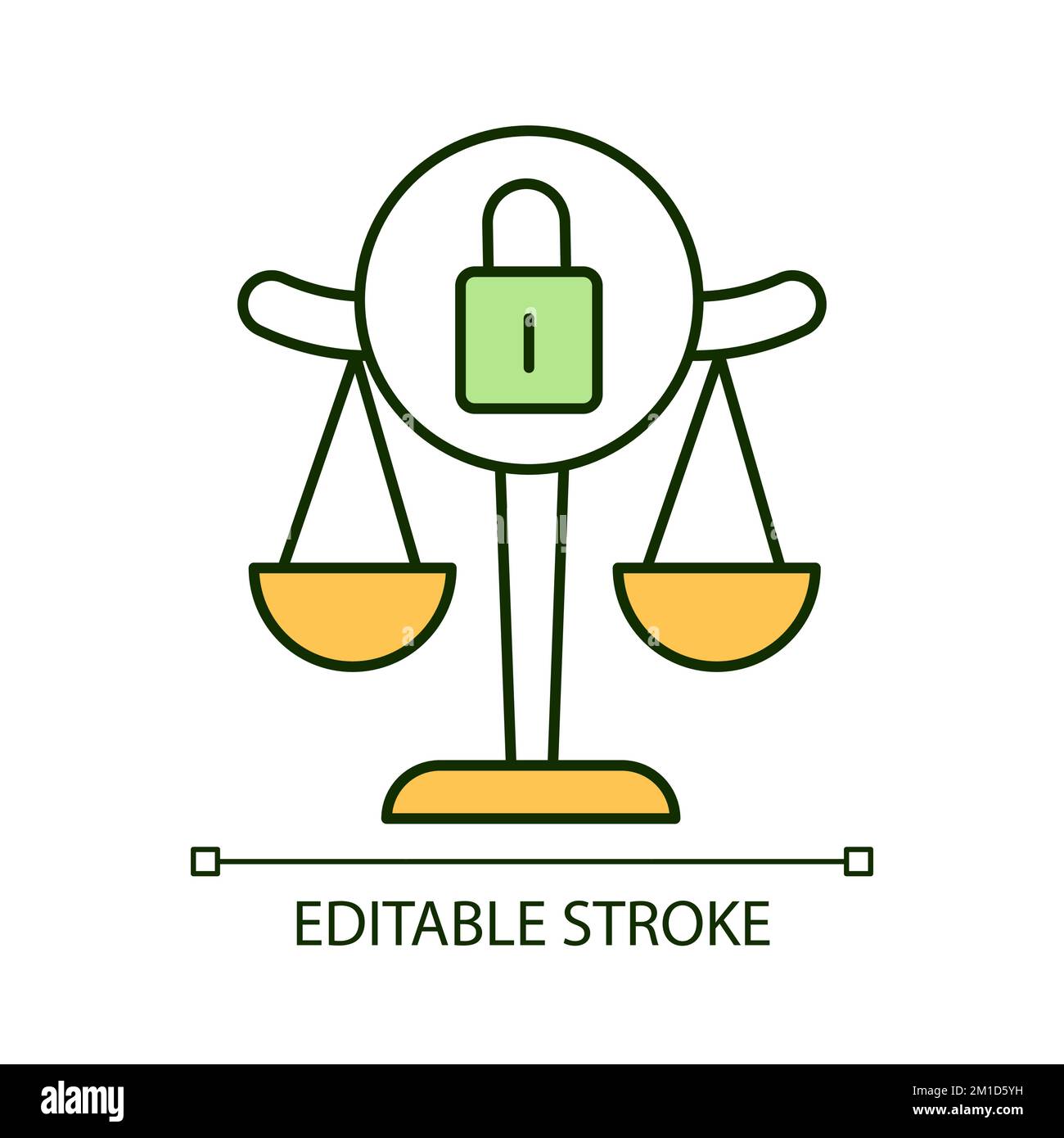 Legal restriction RGB color icon Stock Vector Image & Art - Alamy