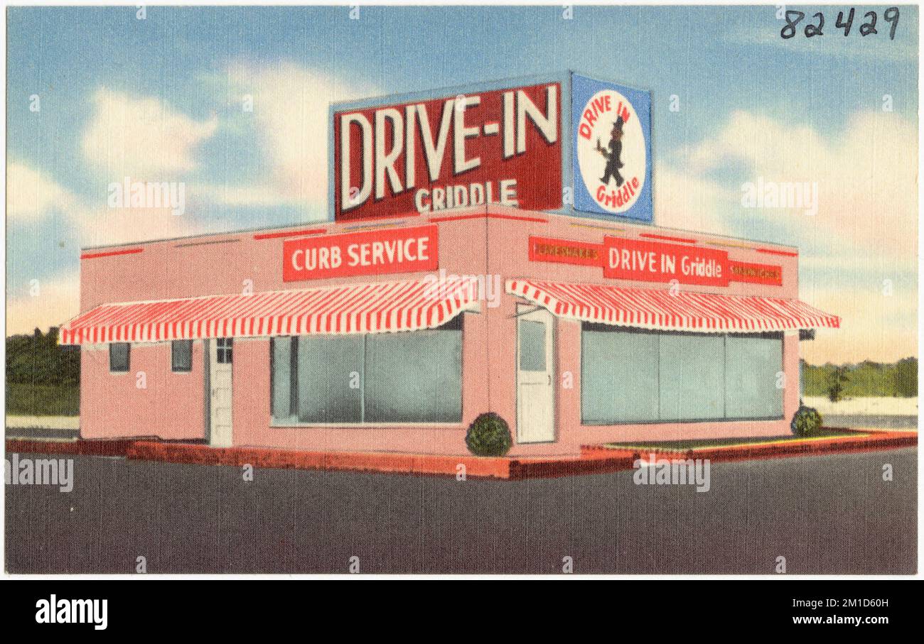 DriveIn Griddle , Restaurants, Tichnor Brothers Collection, postcards