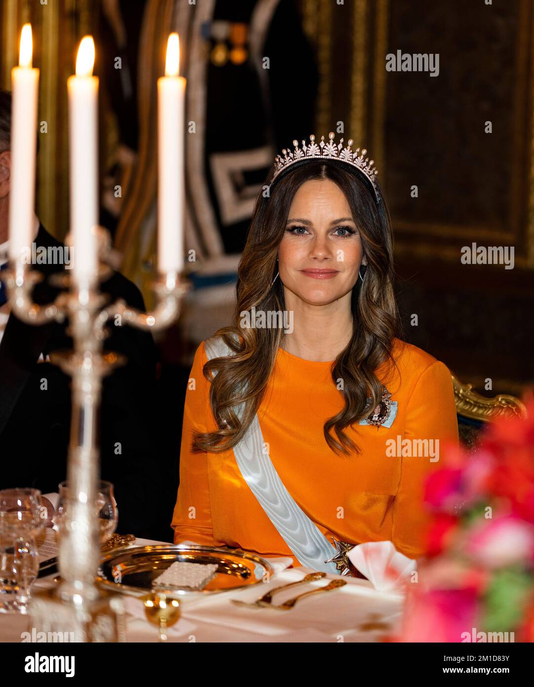 Princess Sofia attends the King's dinner for the Nobel laureates at the Royal Palace in Stockholm, Sweden, 11 December 2022.  Photo: Pontus Lundahl / TT / 10050 Stock Photo
