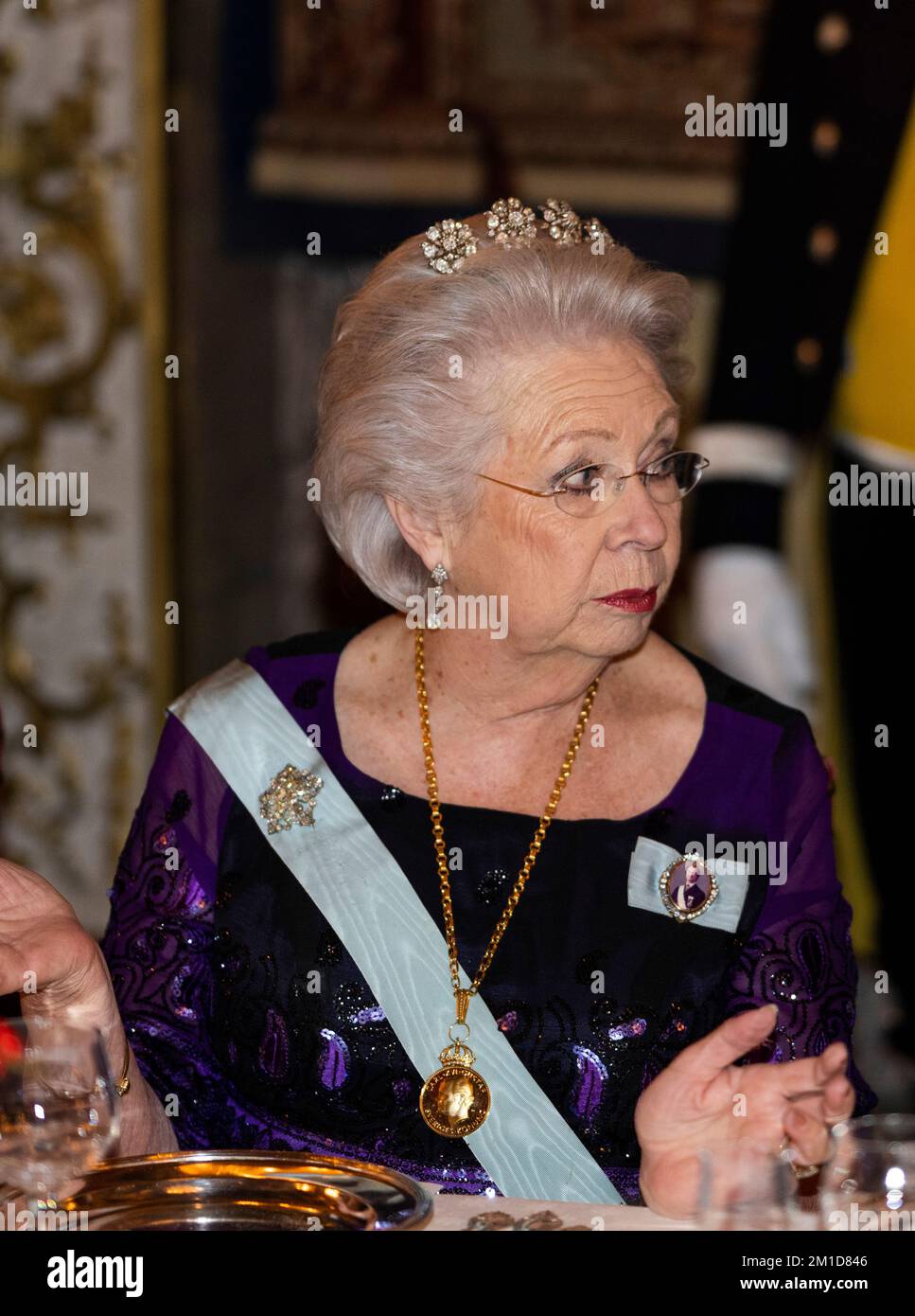 Princess Christina attends the King's dinner for the Nobel laureates at the Royal Palace in Stockholm, Sweden, 11 December 2022.  Photo: Pontus Lundahl / TT / 10050 Stock Photo