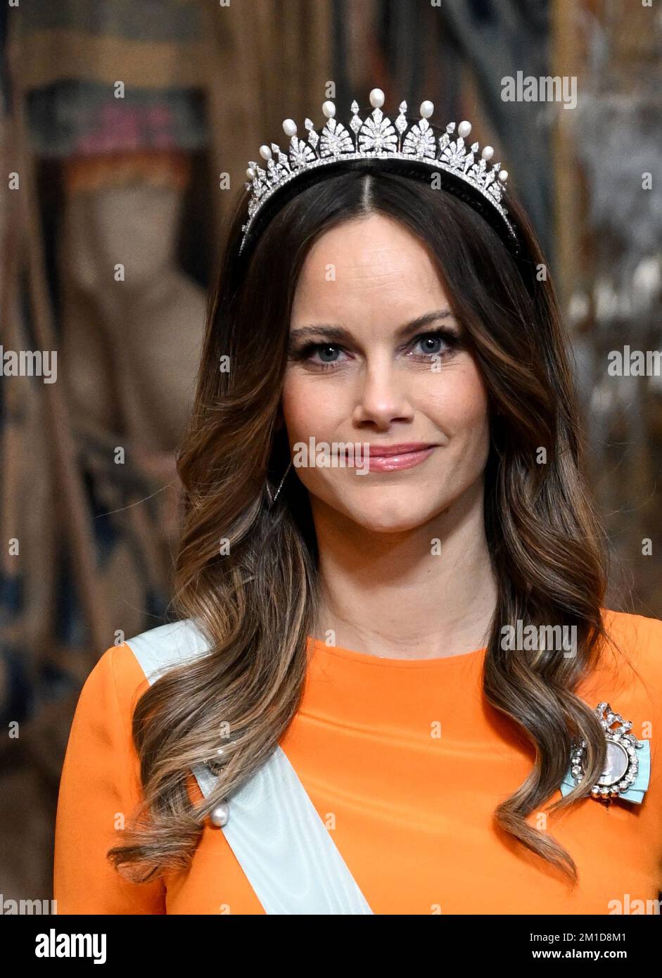Princess Sofia attends the King's dinner for the Nobel laureates at the Royal Palace in Stockholm, Sweden, 11 December 2022. Photo: Pontus Lundahl / TT / 10050 Stock Photo