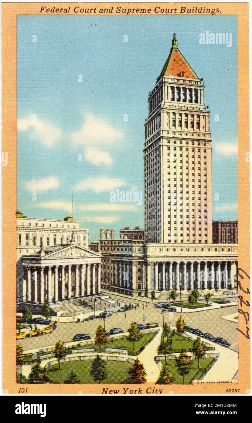 Federal Court and Supreme Court Buildings, New York City , Courthouses