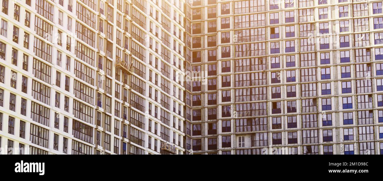 Visual Reference: Construction Of A Residential Apartment Building Mortgage And Housing