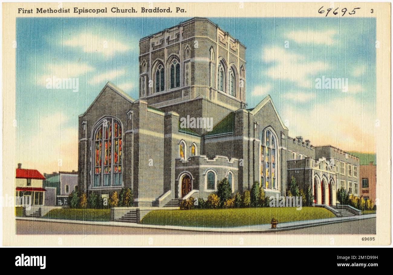 First Methodist Episcopal Church, Bradford, Pa. , Churches, Tichnor