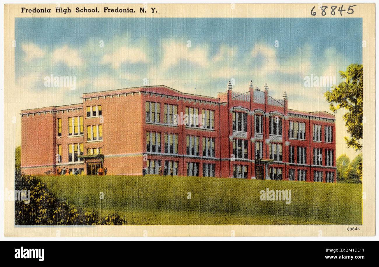 Fredonia High School, Fredonia, N. Y. , Schools, Tichnor Brothers