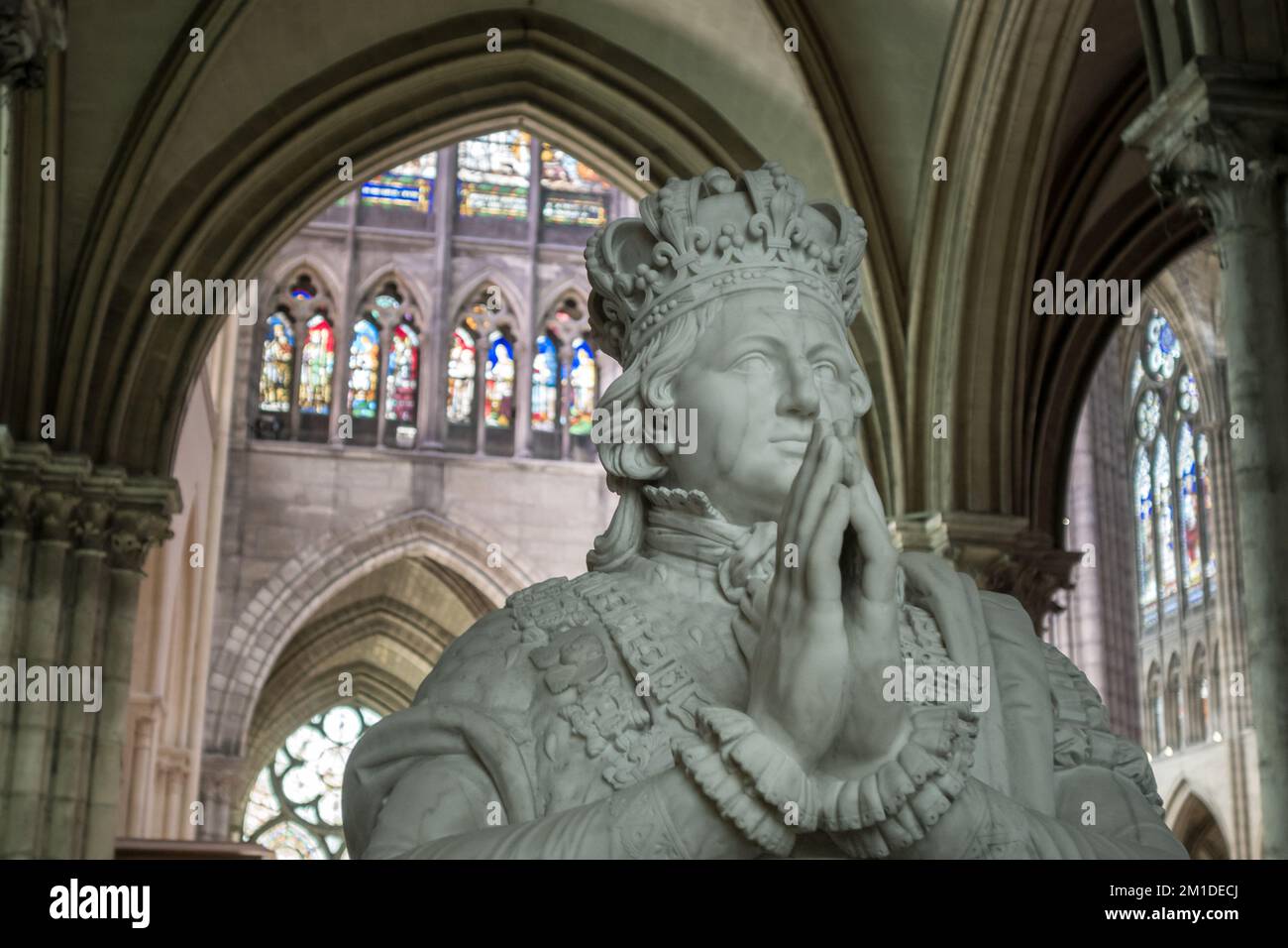 Tomb of King Louis XVI, in Basilica of SaintDenis, Paris Stock Photo