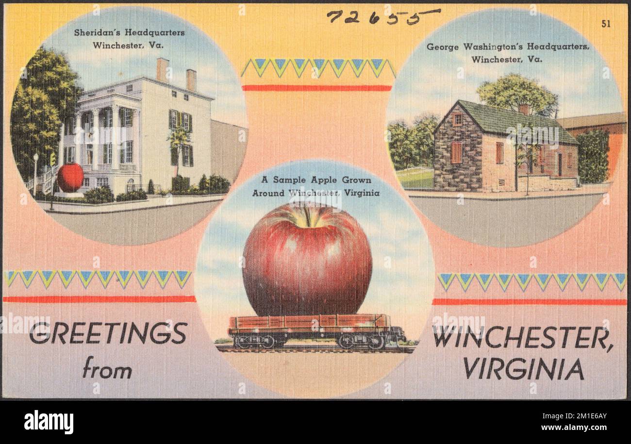 Greetings from Winchester, Virginia , Historic buildings, Tichnor