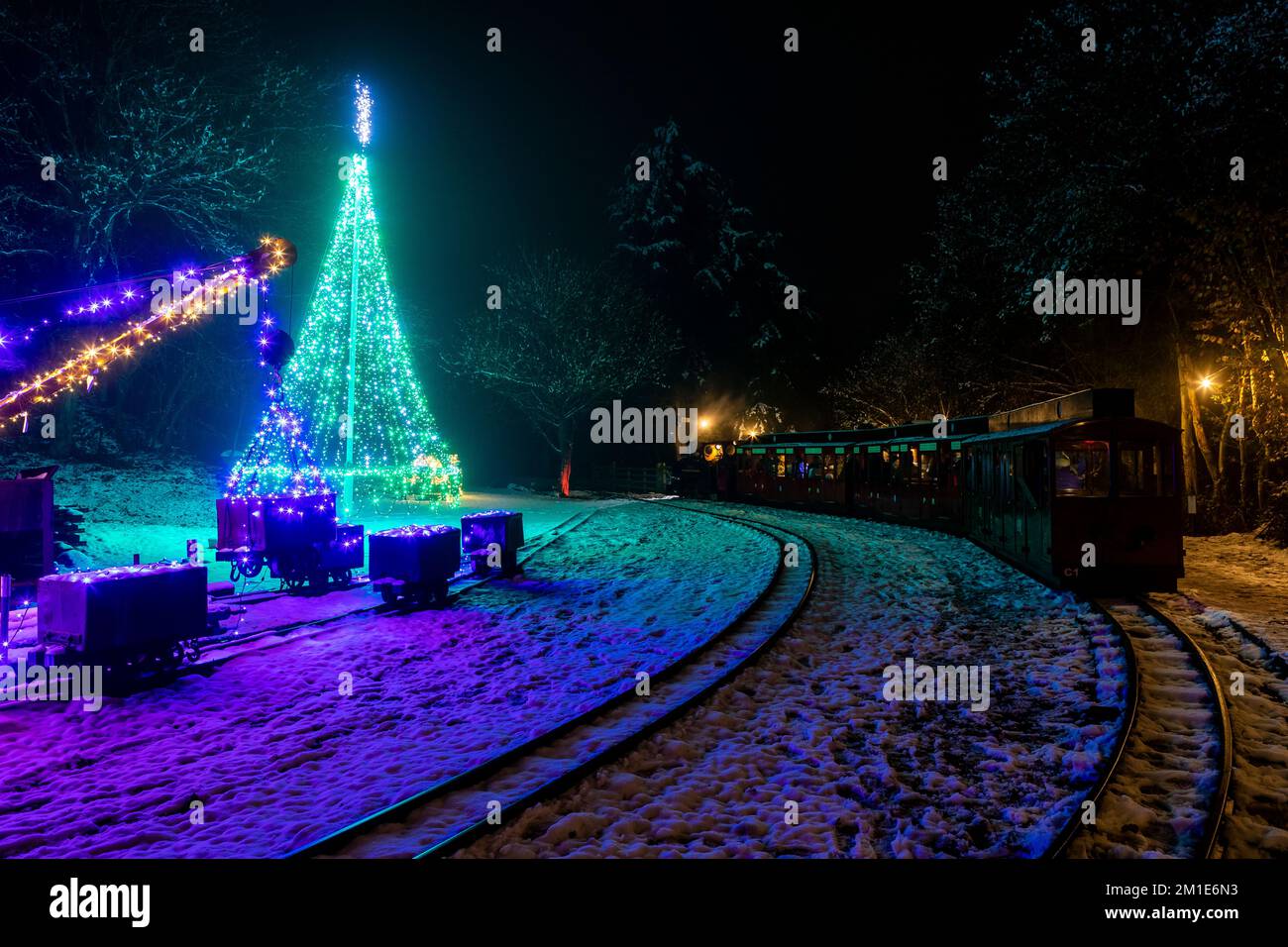 Christmas at Perrygrove Railway, Coleford Stock Photo Alamy
