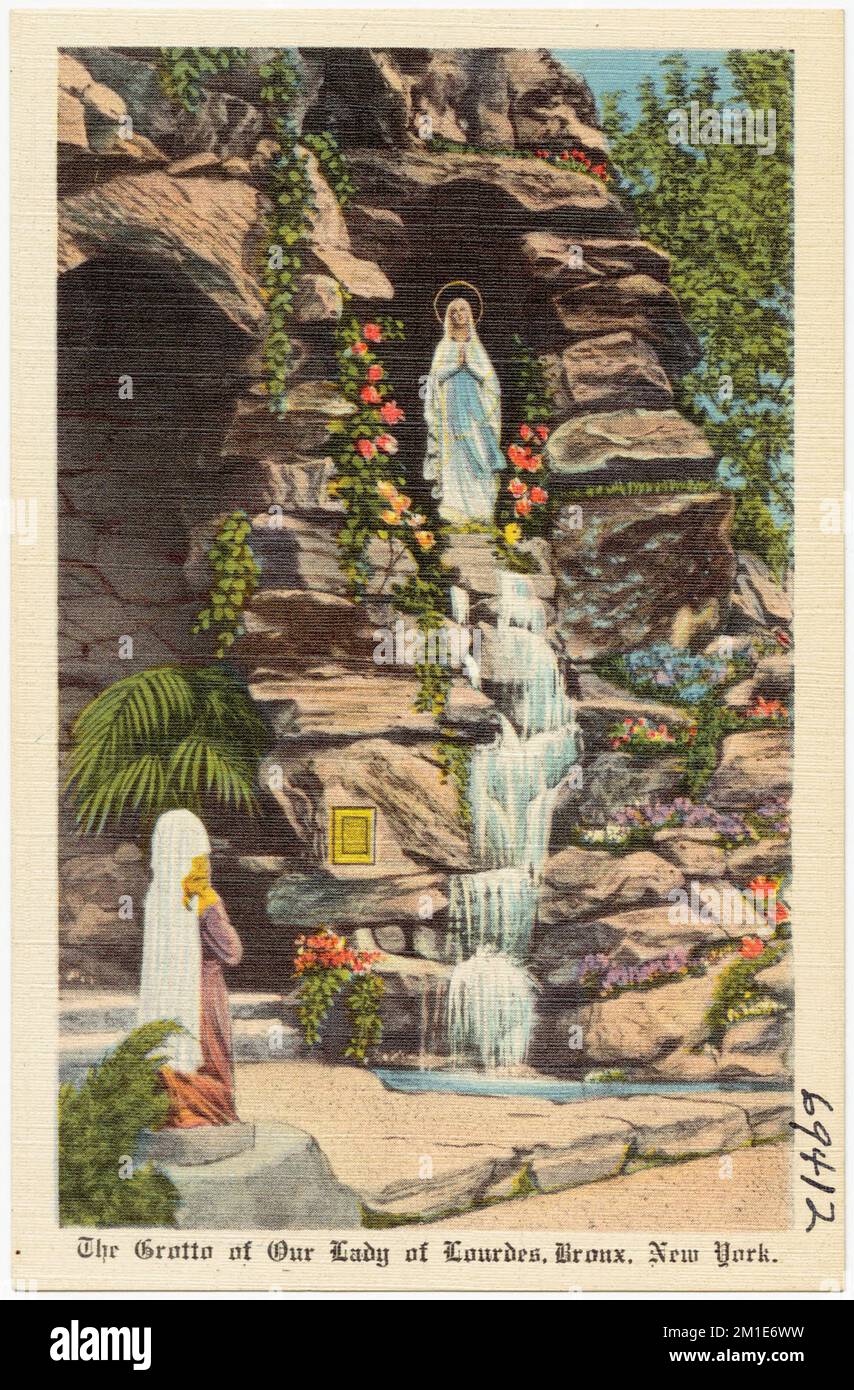 The Grotto of Our Lady of Lourdes, Bronx, New York , Caves, Tichnor