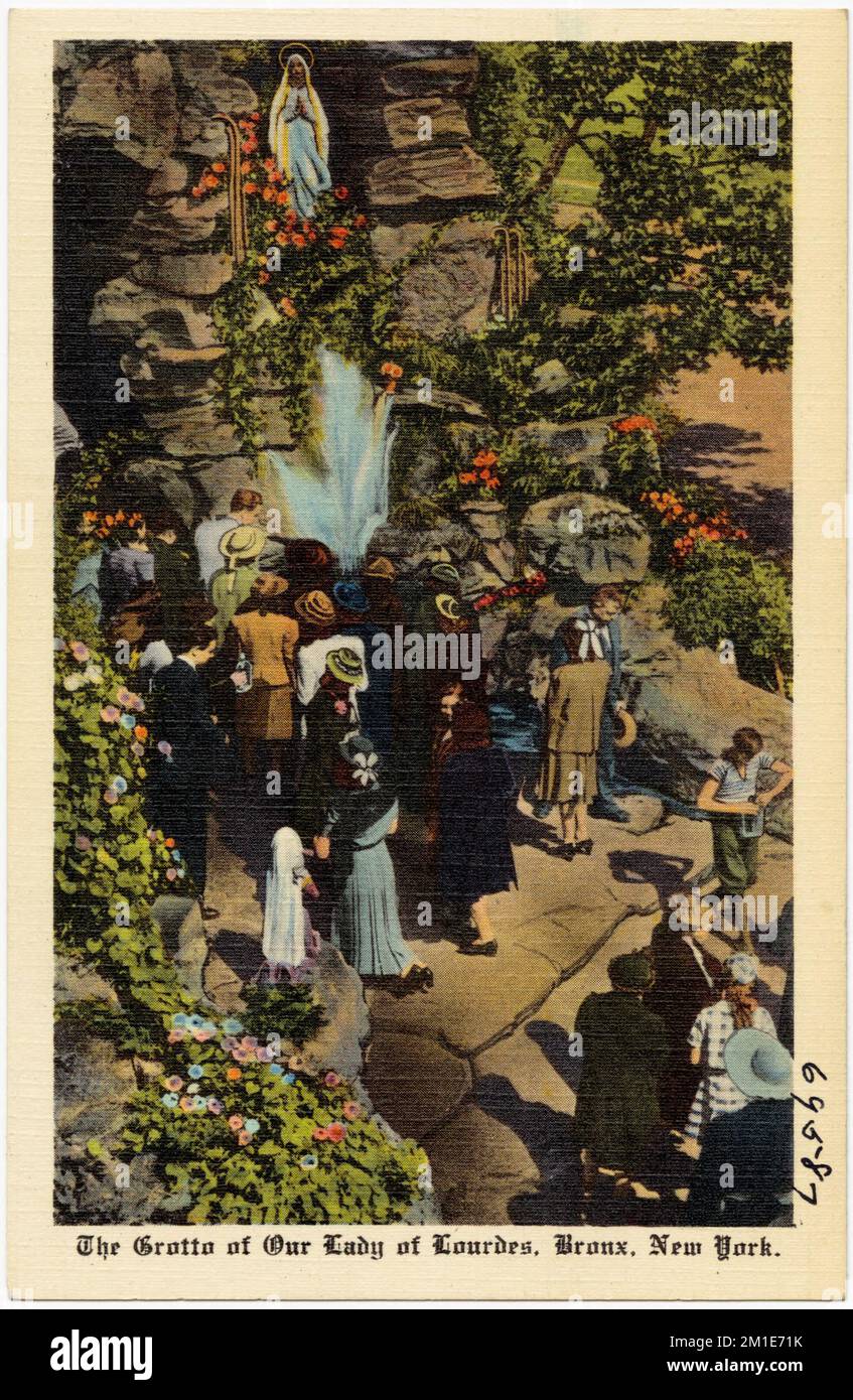 The Grotto of Our Lady of Lourdes, Bronx, New York , Caves, Tichnor