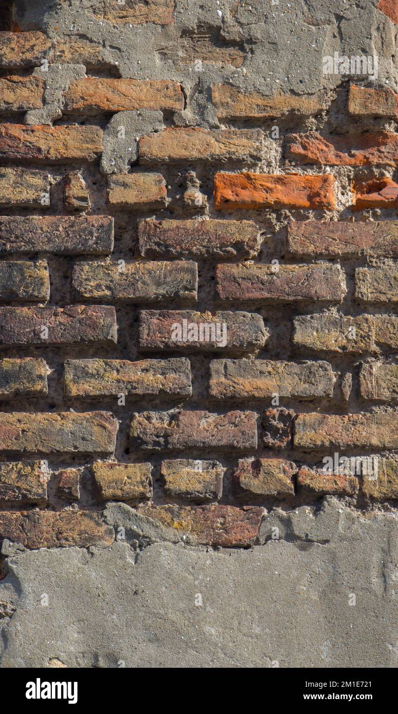 Old grunge brick wall as a background Stock Photo - Alamy