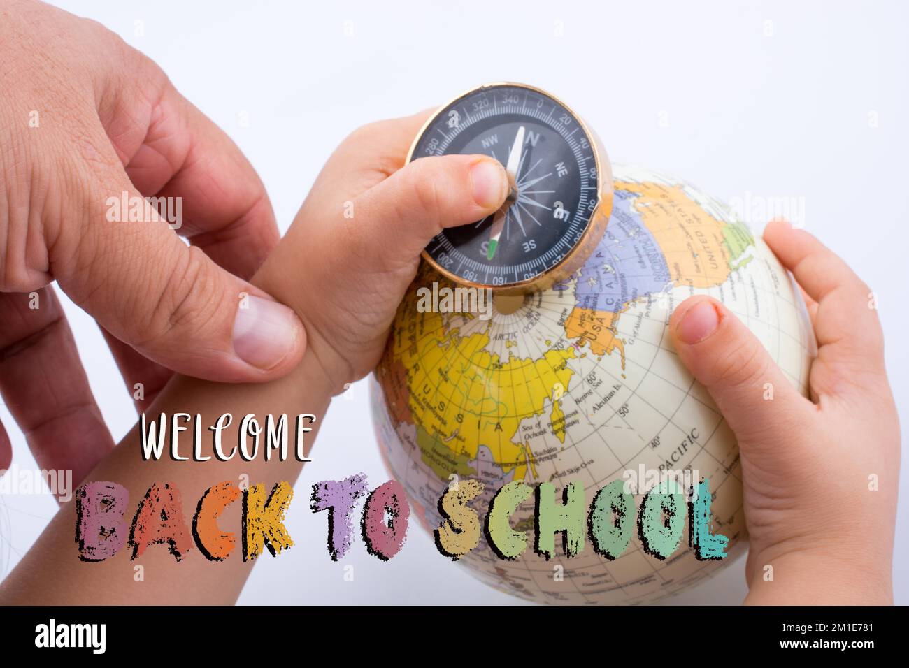 Back to school wording as education, teaching and learning concept ...